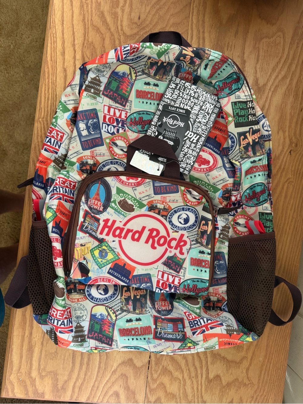 NWT HARD ROCK CAFE Backpack 2018 PACKABLE PASSPORT Storage HRC NEW with Tag